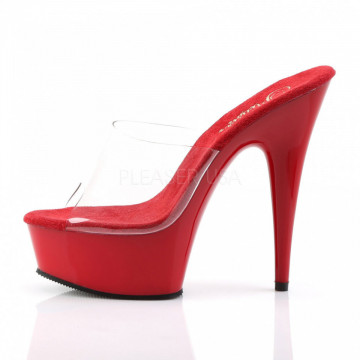 Pleaser DELIGHT-601 Clr/Red