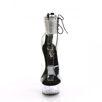 Pleaser DELIGHT-624RS Clr-Blk/Clr