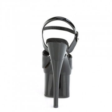 Pleaser ESTEEM-709 Blk Pat/Blk
