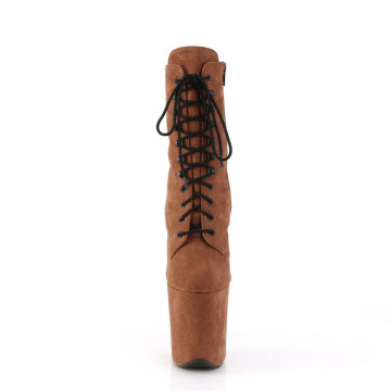 Pleaser FLAMINGO-1020FS Caramel Faux Suede/Caramel Faux Suede