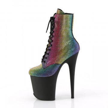 Pleaser FLAMINGO-1020RS Rainbow RS/Blk Matte