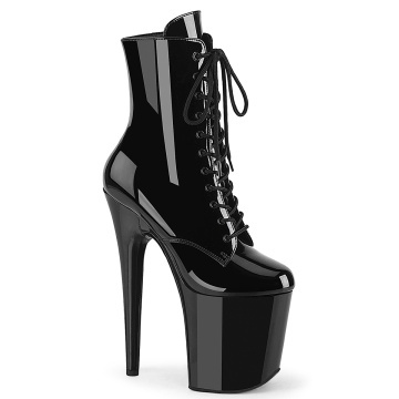 Pleaser FLAMINGO-1020WR Blk Pat/Blk