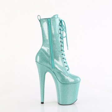Pleaser FLAMINGO-1040GP Aqua Glitter Pat/M