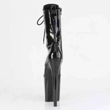 Pleaser FLAMINGO-1041GP Blk Glitter Pat/M