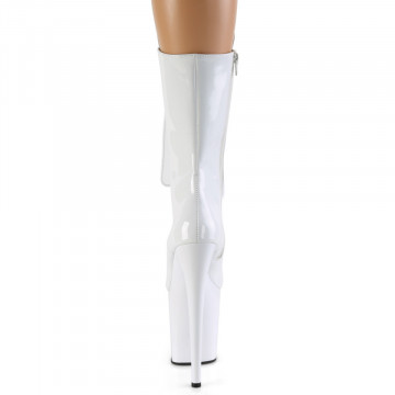 Pleaser FLAMINGO-1050 Wht Pat/Wht
