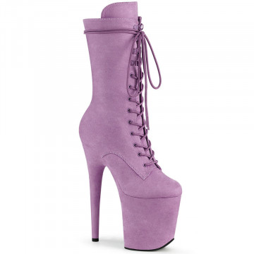 Pleaser FLAMINGO-1050FS Lilac Faux Suede/Lilac Faux Suede