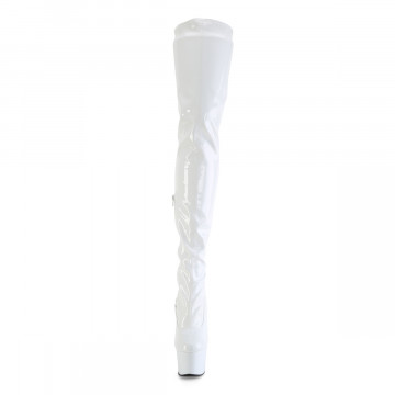 Pleaser FLAMINGO-3000 Wht Str Pat/Wht