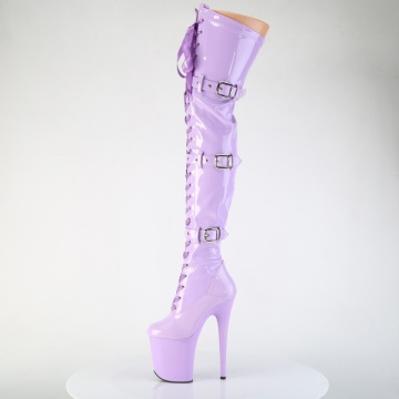 Pleaser FLAMINGO-3028 Lavender Str. Pat/Lavender