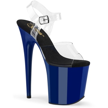 Pleaser FLAMINGO-808 Clr/Royal Blue 5us 35Eu