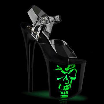 Pleaser FLAMINGO-808NLSK Clr/Blk-Multi