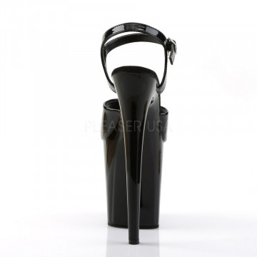 Pleaser FLAMINGO-809 Blk Pat/Blk
