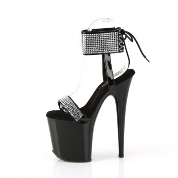 Pleaser FLAMINGO-870 Blk Pat-RS/Blk