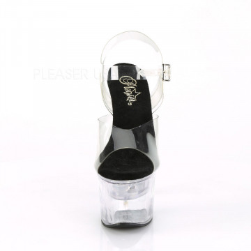 Pleaser FLASHDANCE-708 Clr-Blk/Clr