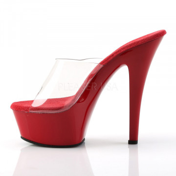 Pleaser KISS-201 Clr/Red