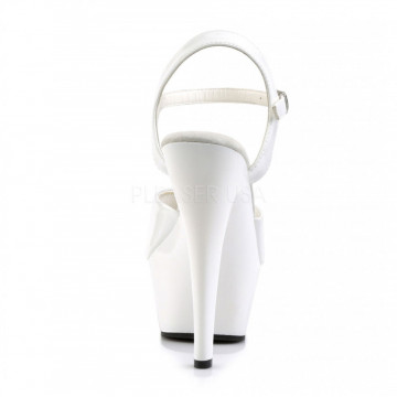 Pleaser KISS-209 Wht Pat/Wht