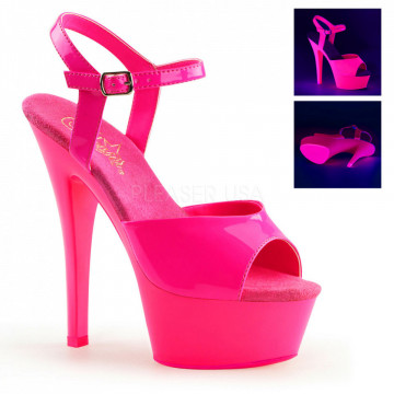 Pleaser KISS-209UV Neon H. Pink/H. Pink