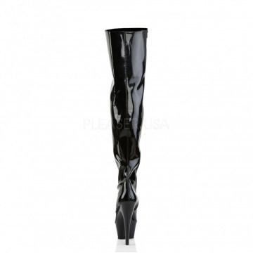 Pleaser KISS-3010 Blk Pat/Blk