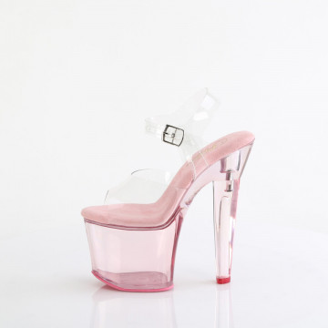 Pleaser LOVESICK-708T Clr/B. Pink Tinted
