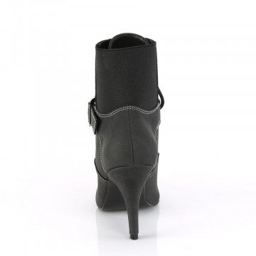 Pleaser Pink Label DREAM-1022 Black Faux Nubuck Leather