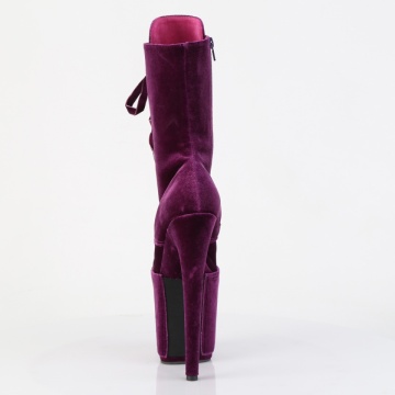 Pleaser Platform Shoes FLAMINGO-1045VEL Purple Subito 10us.