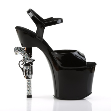 Pleaser REVOLVER-709 Blk/Blk