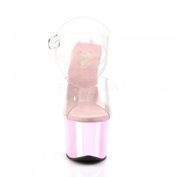 Pleaser SKY-308 Clr/B. Pink Chrome