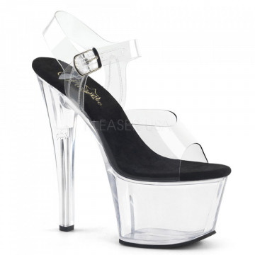 Pleaser SKY-308 Clr-Blk/Clr