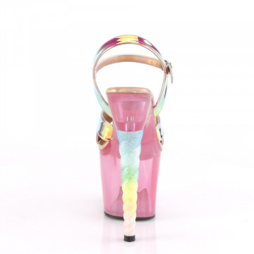 Pleaser UNICORN-711T Pink Shifting TPU/Bubble Gum Pink Tinted