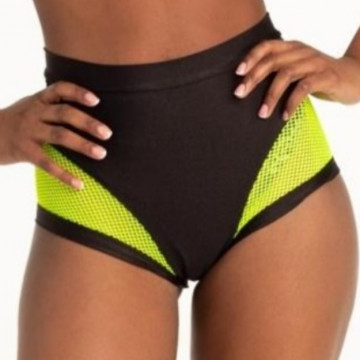 Polerina Anela – Black and Yellow Top rete a maglia larga M
