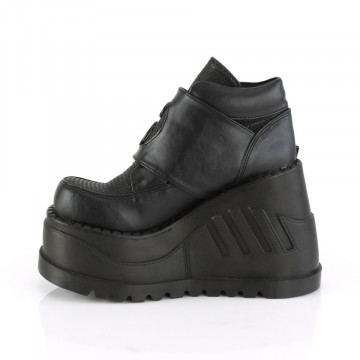 Stivletti Demonia Cult STOMP-15 Blk Vegan Leather - 39eu 9us -