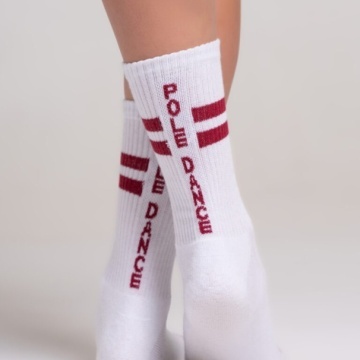 SUPREME POLE DANCE SOCKS BURGUNDY