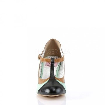 Calzatura Pin Up Couture PEACH-03 Mint Multi Faux Leather 37eu subito
