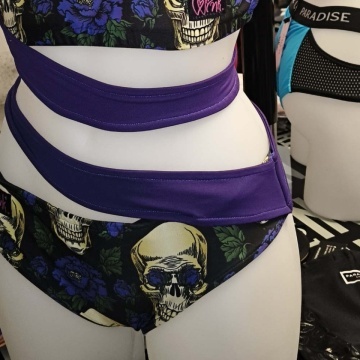 Completo TOP + SHORT Wink Skull stampato S