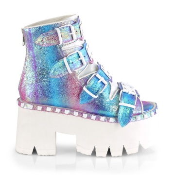 Demonia Cult ASHES-70 Purple Multi Iridescent V. Le