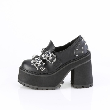 Mocassino con cinghie e fibbie Demonia Italia