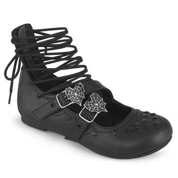 Demonia Cult DAISY-11 Blk Vegan Leather