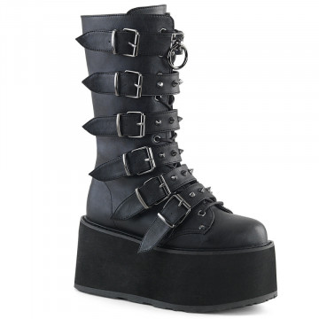Demonia Cult DAMNED-225 Blk Vegan Leather