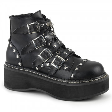 Demonia Cult EMILY-315 Blk Vegan Leather