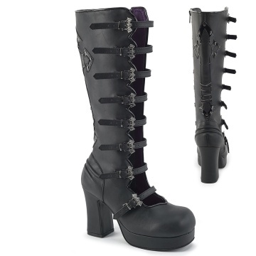 Demonia Cult GOTHIKA-160 Blk Vegan Leather