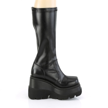 Demonia Cult SHAKER-65 Blk Str Vegan Leather