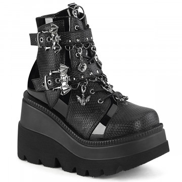 Demonia Cult SHAKER-66 Blk Vegan Leather