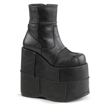 Demonia Cult STACK-201 Blk Vegan Leather7us 39eu 25.9cm