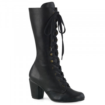 Demonia Cult VIVIKA-205 Blk Vegan Leather