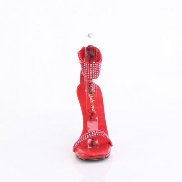 Fabulicious CHIC-40 Red Faux Leather-RS/Red