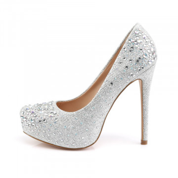 Fabulicious DESTINY-06R Slv Glitter Mesh Fabric