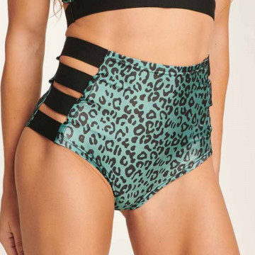 HIGH WAIST SHORT ATHLECIOUS leopard emerald subito Small