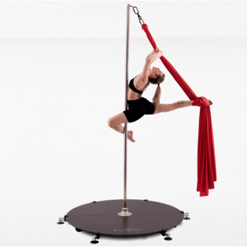 LUPIT Tessuto Lupit Aerial silk for stage, Stage Red 7 metri bielastico