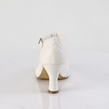 Pin Up Couture FLAPPER-26 Wht Pu