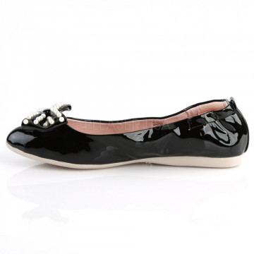Pin Up Couture IVY-09 Blk Pat