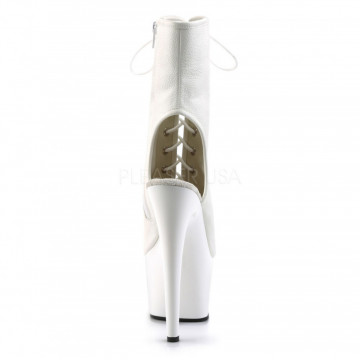 Pleaser ADORE-1016 Wht Faux Leather/Wht